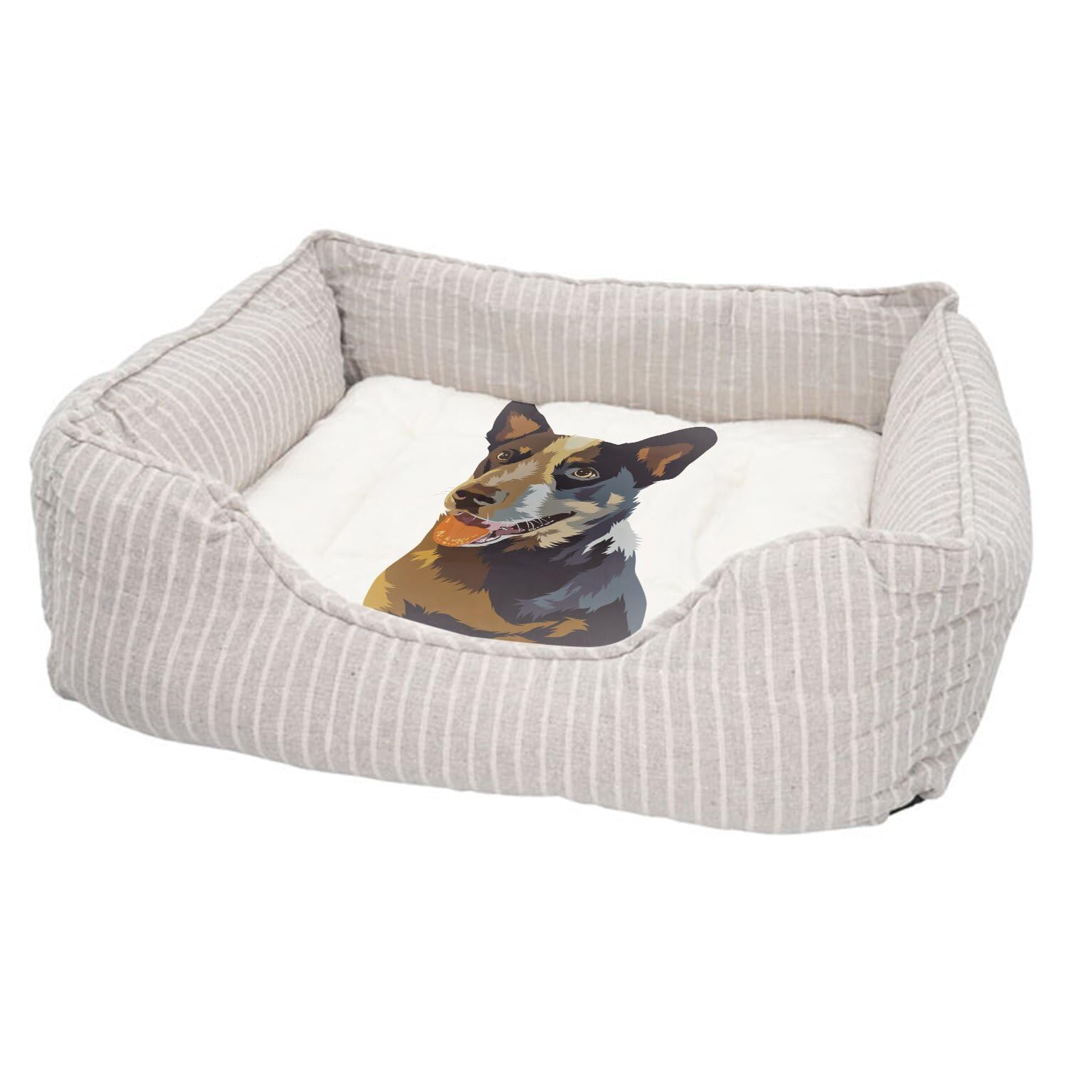Panier pour chien déhoussable résolvant les problèmes d'odeurs et de glisse