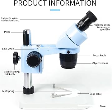 Microscope, Binocular HD Stereo Microscope 0.7-4.5X Continuous Zoom For PCB Board Electronic Components Mobile Phone Repair,Lab & Scientific Products