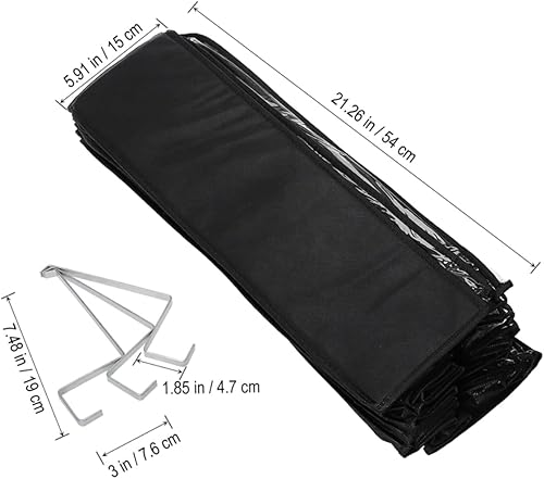 Miniatura 2 de Zerodeko Organizador de zapatos para colocar detrás de la puerta, 26 unidades, organizador grande para colocar sobre la puerta, zapatero sobre la