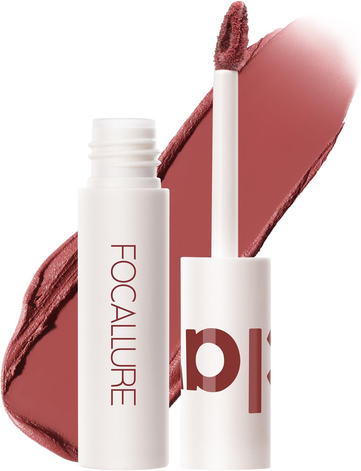 FOCALLURE Velvet Matte Liquid Lipstick, Satin-Finish Full Coverage Lip Color, High Pigmented Lip Stain for Cheeks and Lips Tint, Smooth Soft Lip Makeup, Lightweight, Quick-Drying