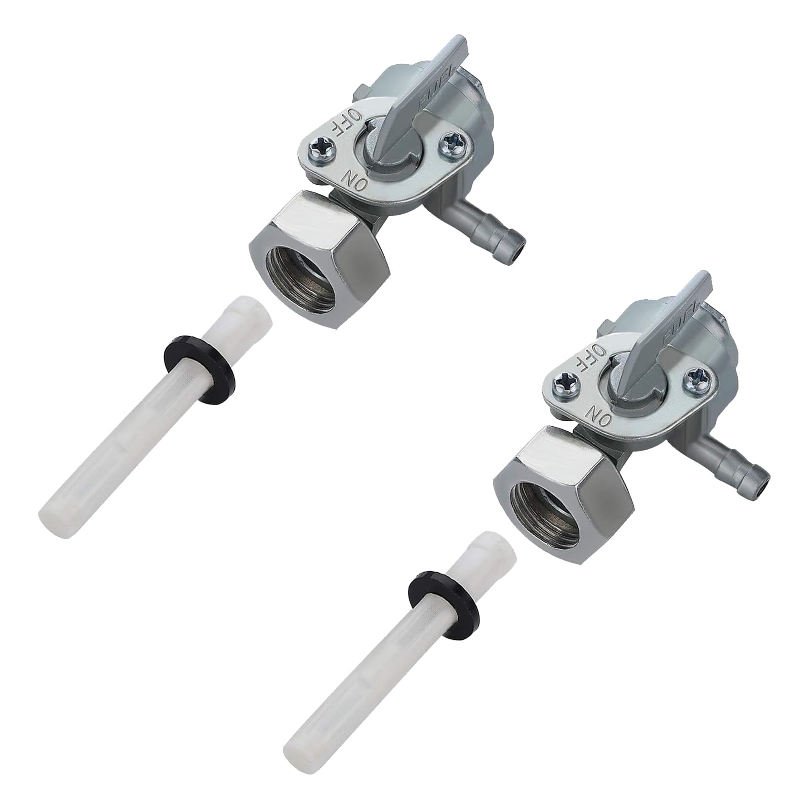 Interruttori Per Rubinetto Della Benzina, 2 Pcs Valvola Rubinetto Carburante con Coppetta, Filettatura Interna 14,5 mm, per Motore GX390 e Generatore a Benzina