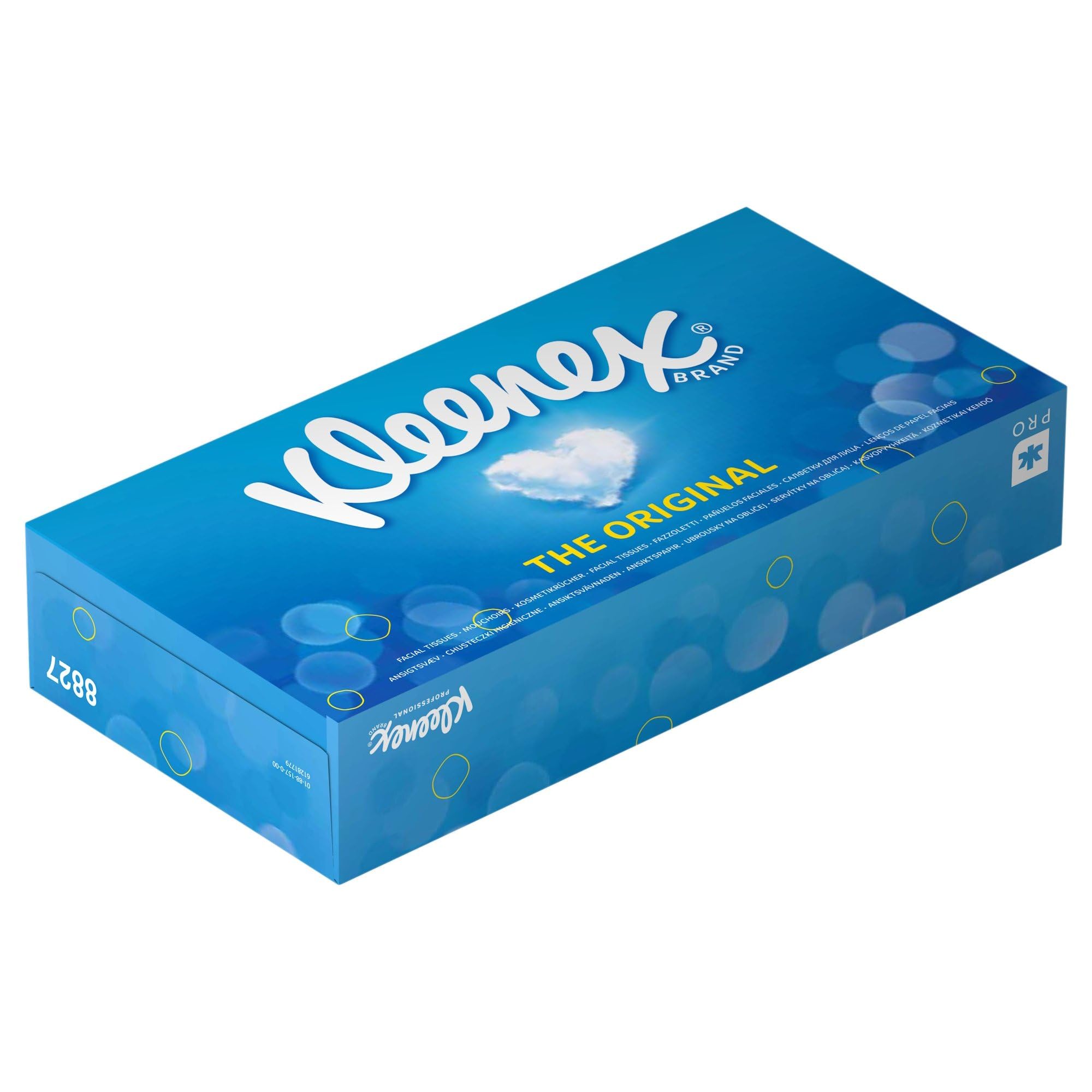 Kleenex Scatole di veline 8827, 24 scatole da 100 strappi, 2 veli, Bianco