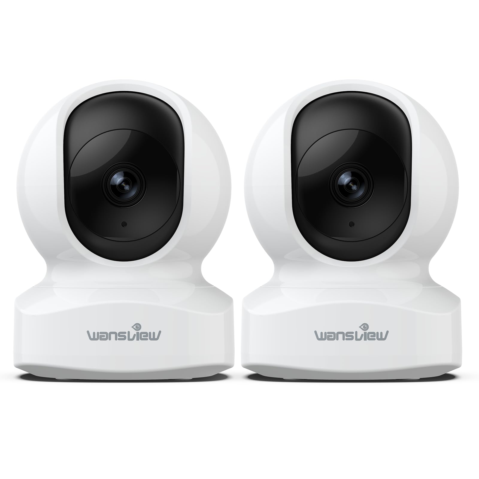 wansview Camara Vigilancia WiFi Interior - 2K Camaras Vigilancia Domicilio WiFi 360° para Perros, Seguimiento del Movimiento, Detección de Humano, Grabación Continua, Audio Bidireccional