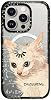 CASETiFY Impact iPhone 15 Pro Case [4X Military Grade Drop Tested 8.2ft Drop Protection متوافق مع Magsafe] - مطبوعات Cat - حساب ... - Clear Black