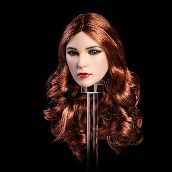 1/6 Scale Female Head Sculpt, Europe America Women Doll Head Compatible with HT, VERYCOOL, TTL and Phicen TBLeague 12