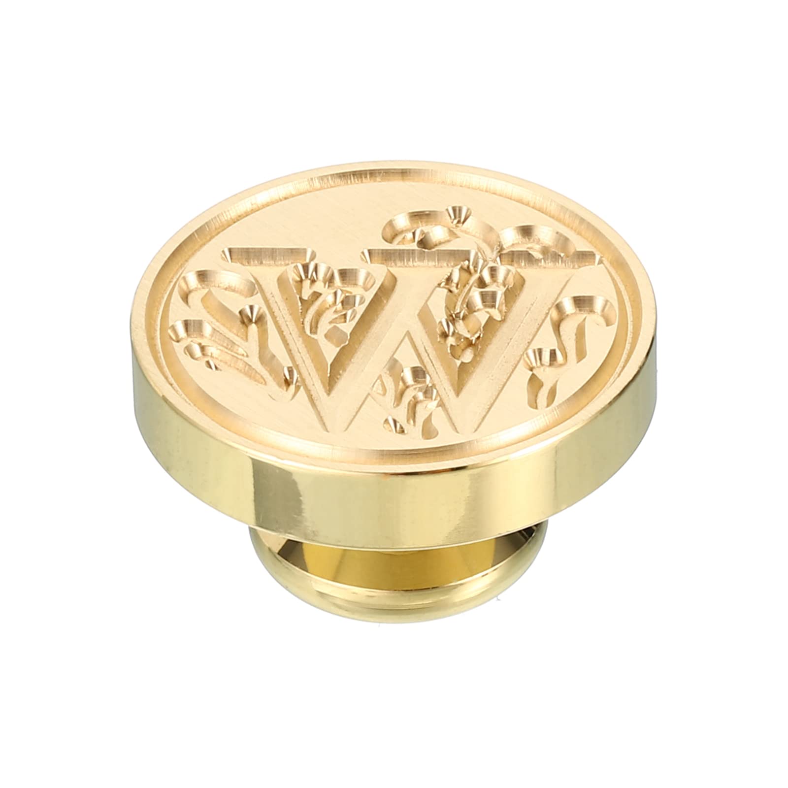 PATIKIL Alphabet W Wax Seal Stamp, Initial Letter Sealing Wax Stamp Classic Retro Brass Head for Envelope Invitation Cards - Image 3