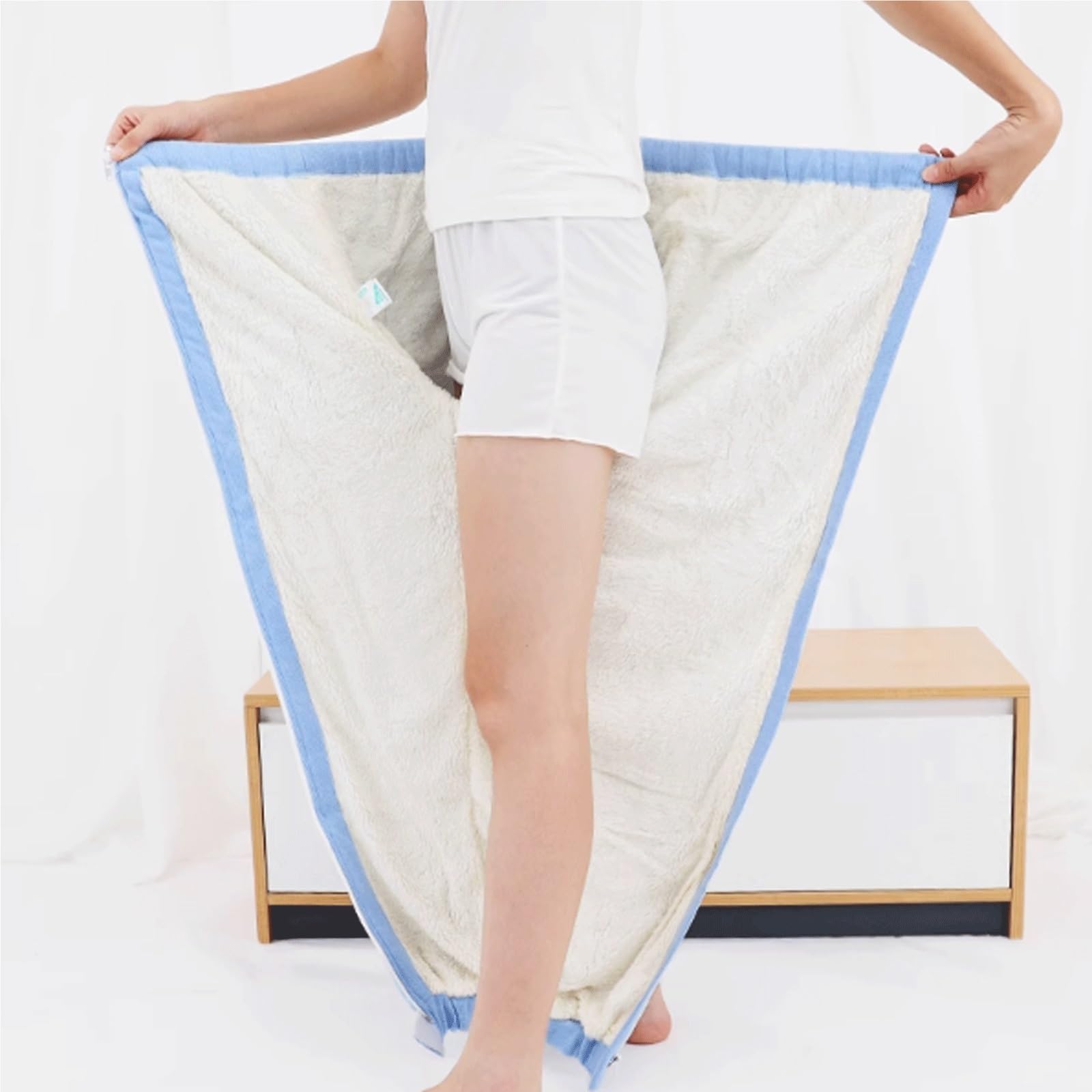 Pijamas sin espalda for ancianos postrados en cama, ropa de rehabilitación for pacientes invierno engrosada, conveniente for el cuidado Exfoliantes Suaves(Large)