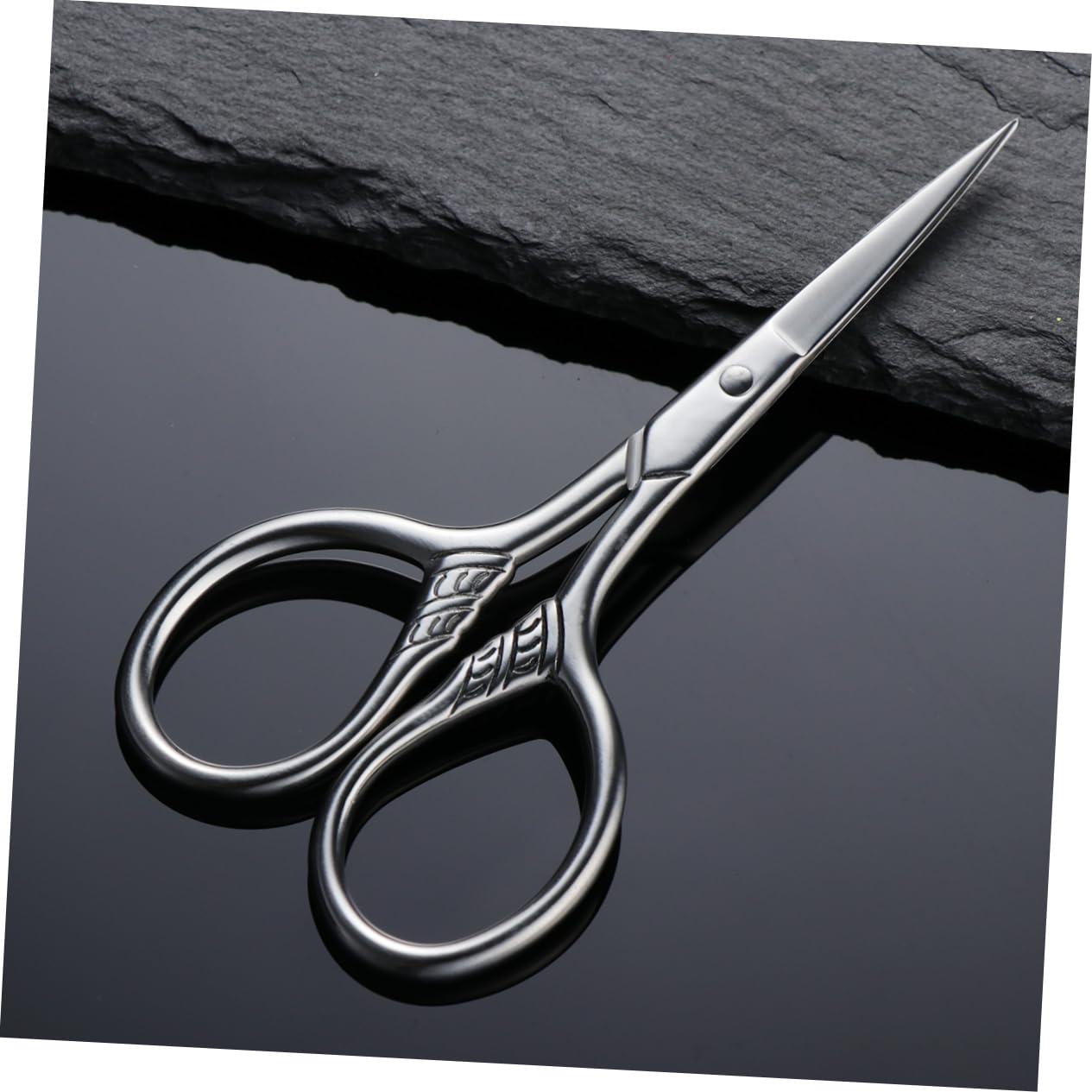 HONMEET Stainless Steel Beard Scissors for Men Trimmer Professional Hair Shears Beard Scissors
