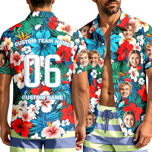 Chemise Hawaïenne Homme Blanche en Coton Léger Casual S-4XL