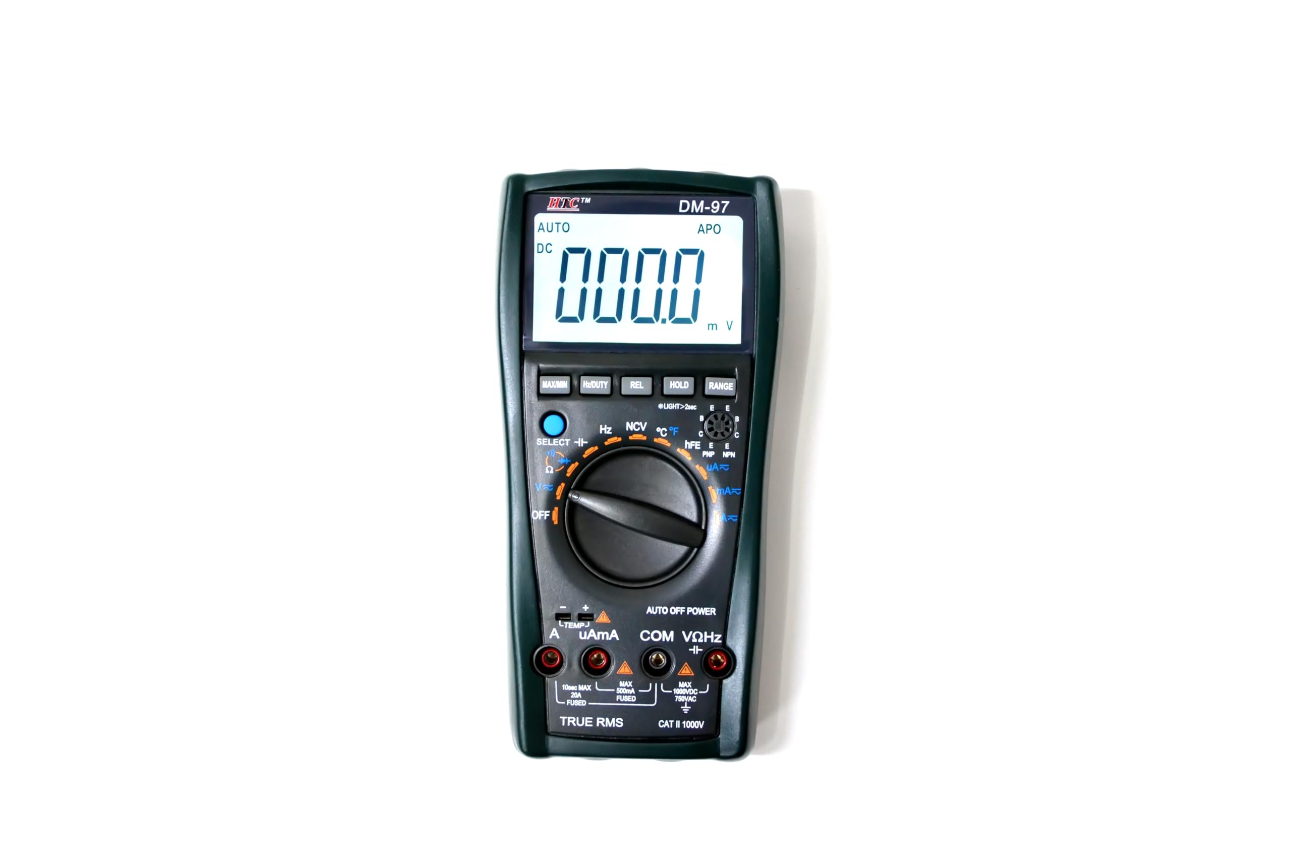 DM 97, HTC HAZARI TECH CONNECT Digital Multimeter 3999 Counts - hFE Test, True RMS, Duty Cycle, Auto Range, 750V AC & 1000V DC Voltage, AC & DC Current-image-43