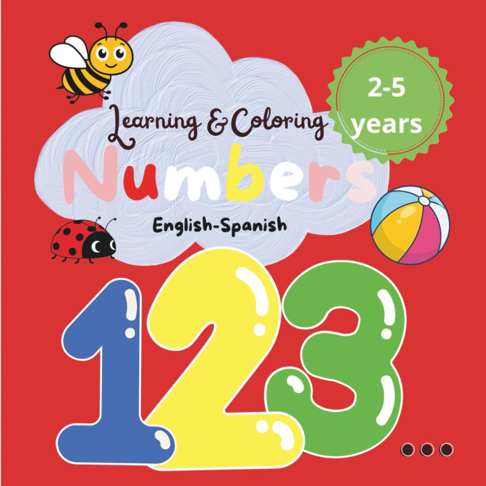 Learning & coloring book: Numbers