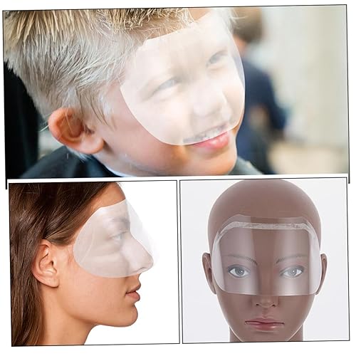 Miniatura 6 de Beaupretty 60Pcs Transparent Facial Shield for Hair Salon Eye Protector Covers for Hair Cutting Styling and Treatments Durable Material for Customer