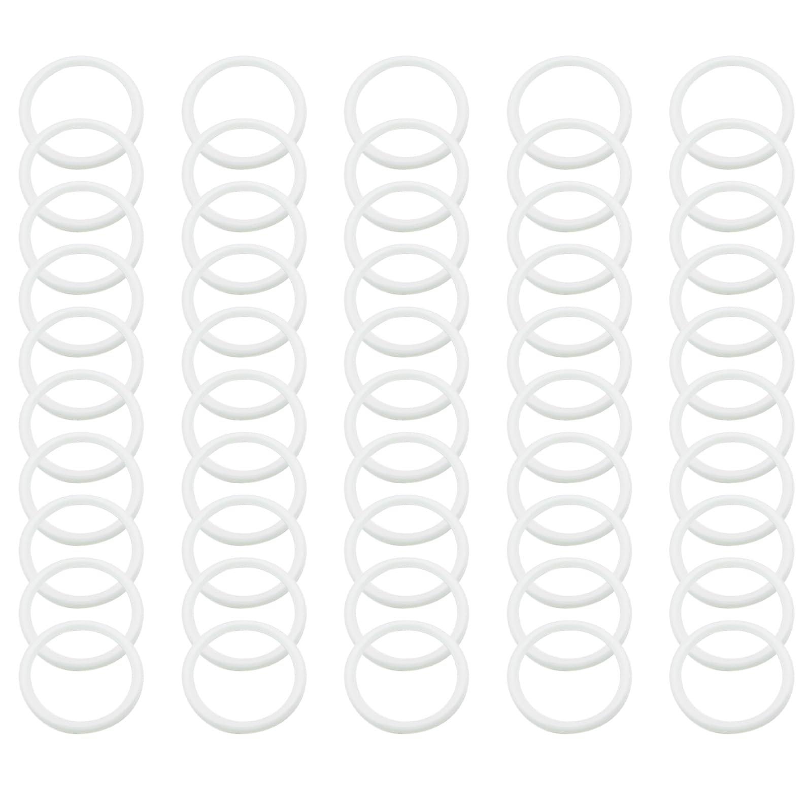 50 Pack Plastic Rings Hoops for Crafts, 3 Inch Dream Catcher Rings, Macrame Hoops Ring, Floral Round Ring Hoop, Wreaths Craft Hoops for DIY Hanging Craft Home Car Wedding Decorations