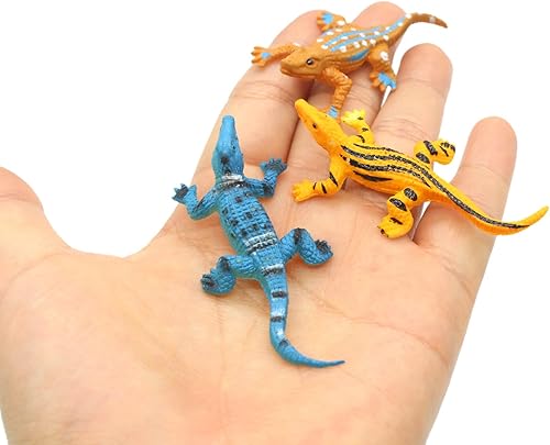 Miniatura 2 de SmilerSmile Juego de mini figuras de plástico surtidas de animales, decoración de pastel de fiesta educativa, relleno de bolsas de golosinas (12