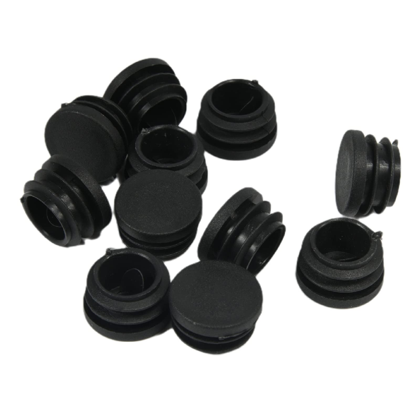 Nakładki ochronne na nogi krzeseł Czarne plastikowe okrągłe zaślepki na nogi krzeseł Zaślepki rurowe 10-100mm 10 szt(100mm)