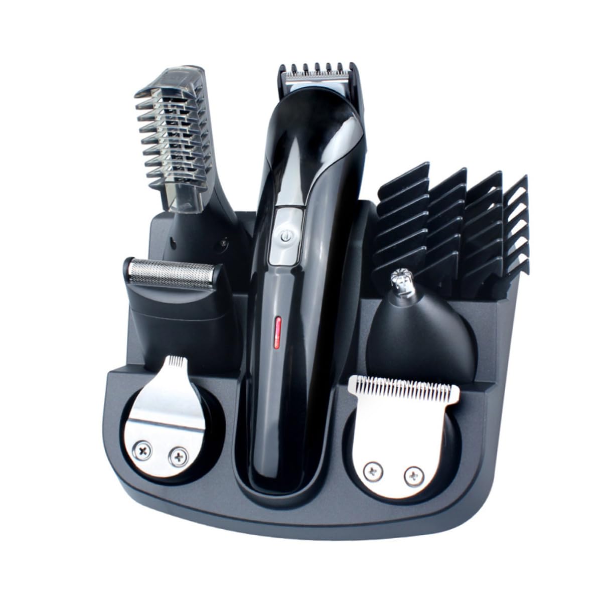 Elektrischer Barttrimmer mit USB Ladefunktion, Multifunktions Haarschneider | Schwarz, Ergonomisches Abs Gehäuse, 1 Satz mit USB Kabel, Geeignet für Geschäftsreisen und Unterwegs