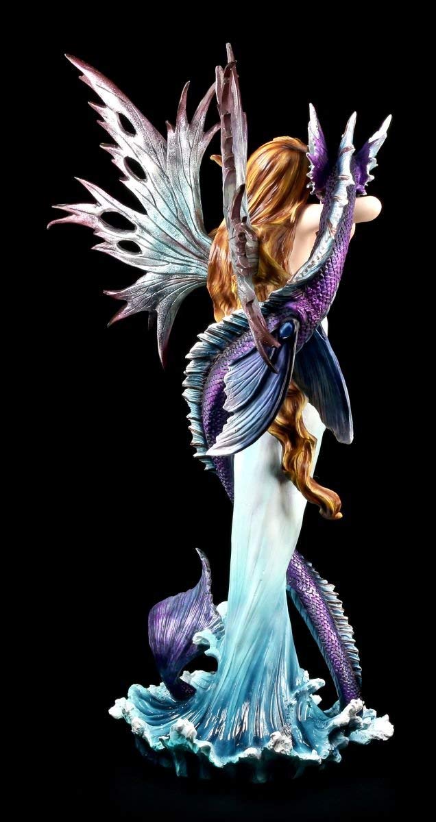 Figura Elfos con Seedrache - Figura Dragón Fantasía Estatua 60CM