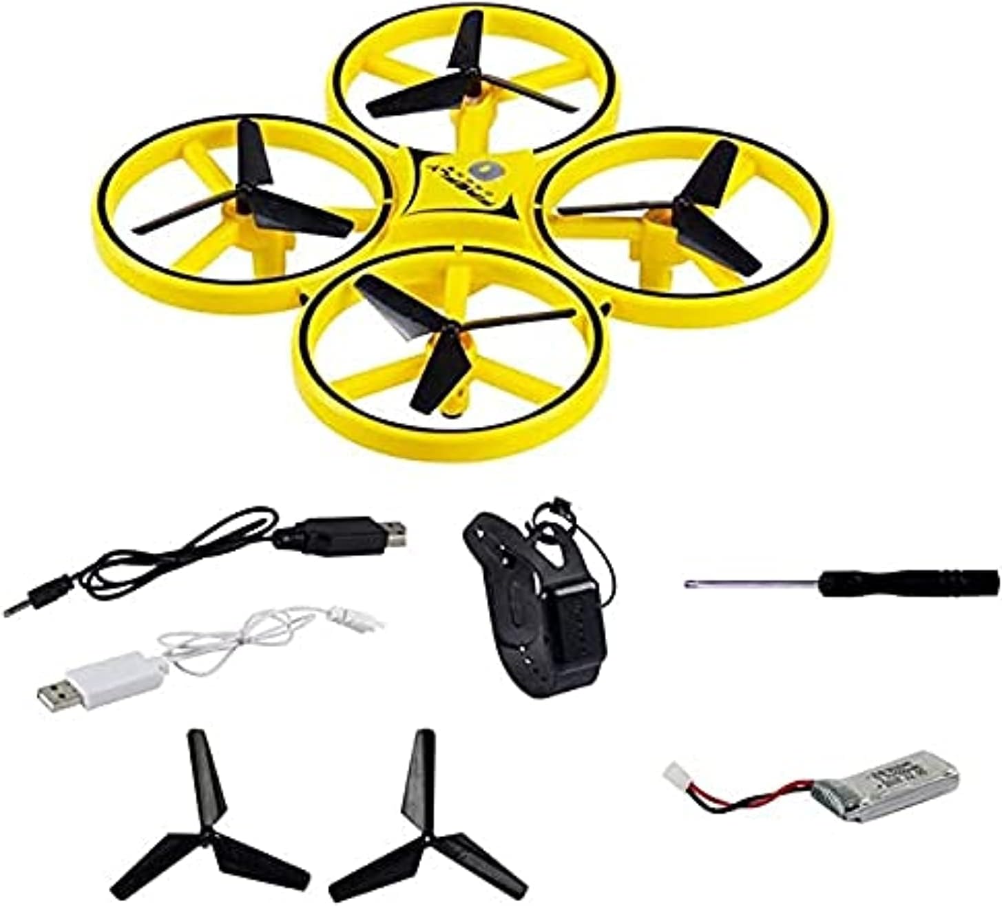 LED Lighting Gesture Remote Control 4-axis Aircraft Quadcopter for Kids and Adult