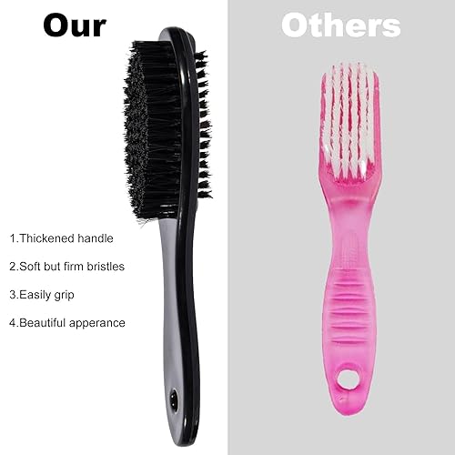 Miniatura 29 de Cepillo de uñas para limpiar las uñas, paquete de 3, cepillos de uñas de doble cara para limpieza de uñas y dedos de los pies, cerdas suaves