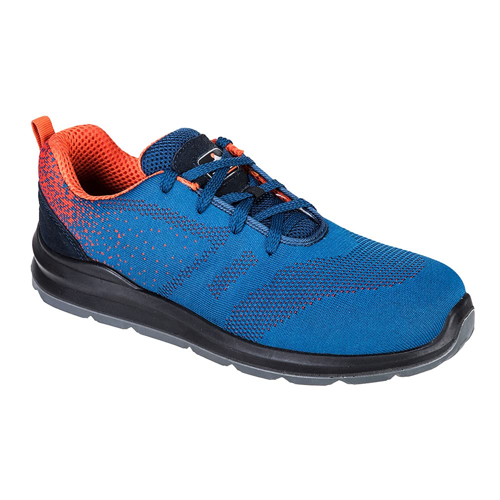 Portwest FT25 Sicherheitshalbschuhe Antistatisch Rutschhemmend Atmungsaktiv | Blau/Orange