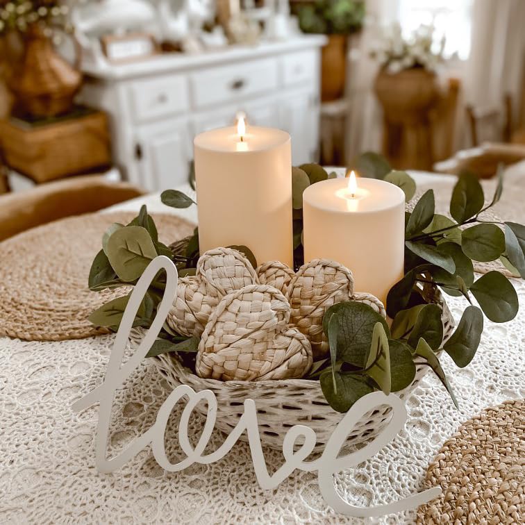 Image of LampLust Outdoor Flameless Candles Waterproof, 2 Pack, 4x6 & 4x8 Ivory Pillar Candles Set, LED Candles Flickering with Remote & Timer Included, Battery Operated, Outdoor Candles for Patio Decor