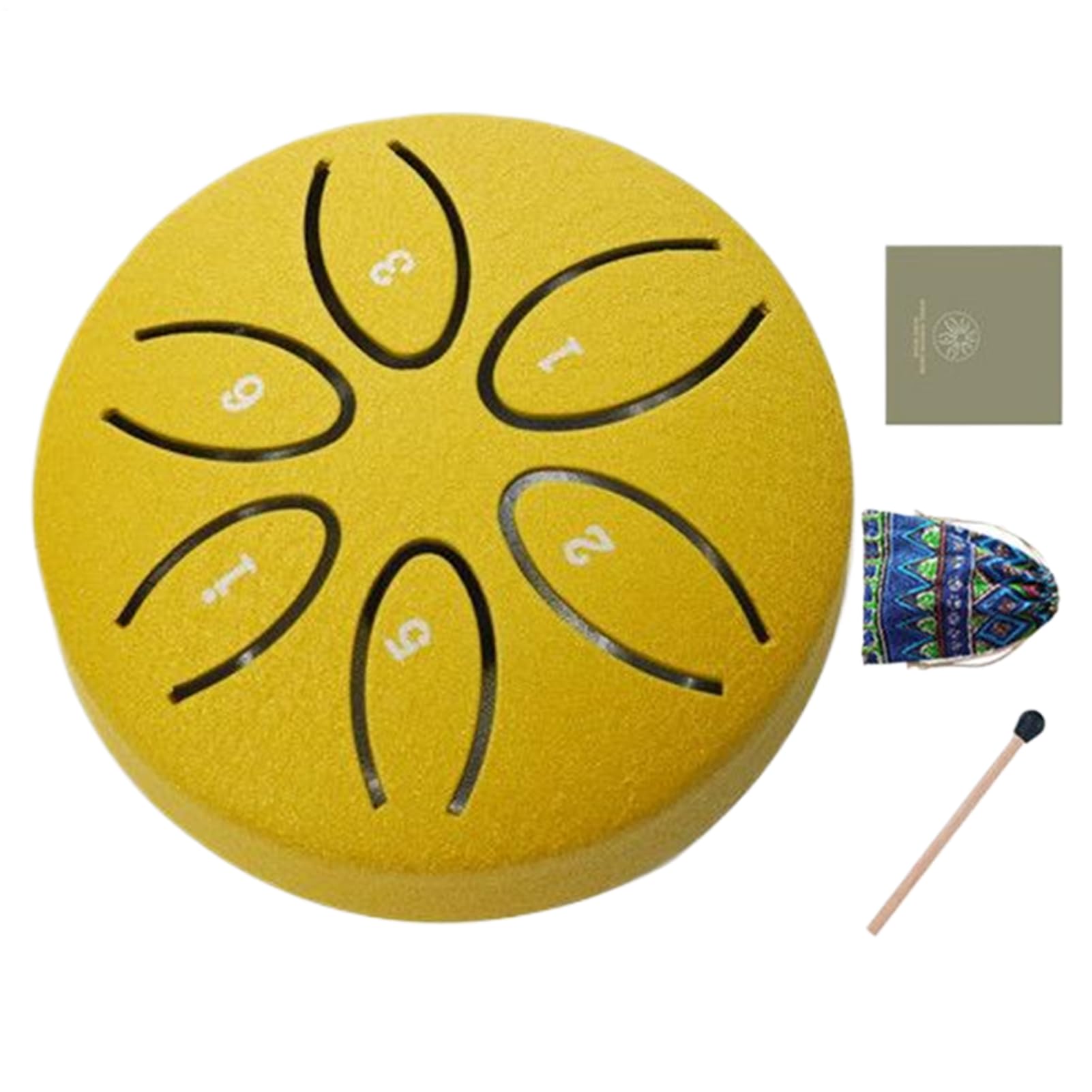 Garden Rain Drum - Notiz Stahlzungenmusik -Trommeln für Anfänger, Kinder -Yoga -Schule mit Heimgebrauch, beruhigende Klangheilung für Garten, Rasen, Outdoor -Dekoration, Geschenkverpackung 3,15 Zoll