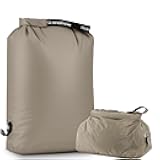 Travel Laundry Bag, Pump Free Vacuum Storage Bag Reusable Compression Dirty Clothes Travel Bag Waterproof Wet Dry Bags Large Capacity Space Saver Bags Camp Clothes Organizer (1 Pcs)(Gray, M)