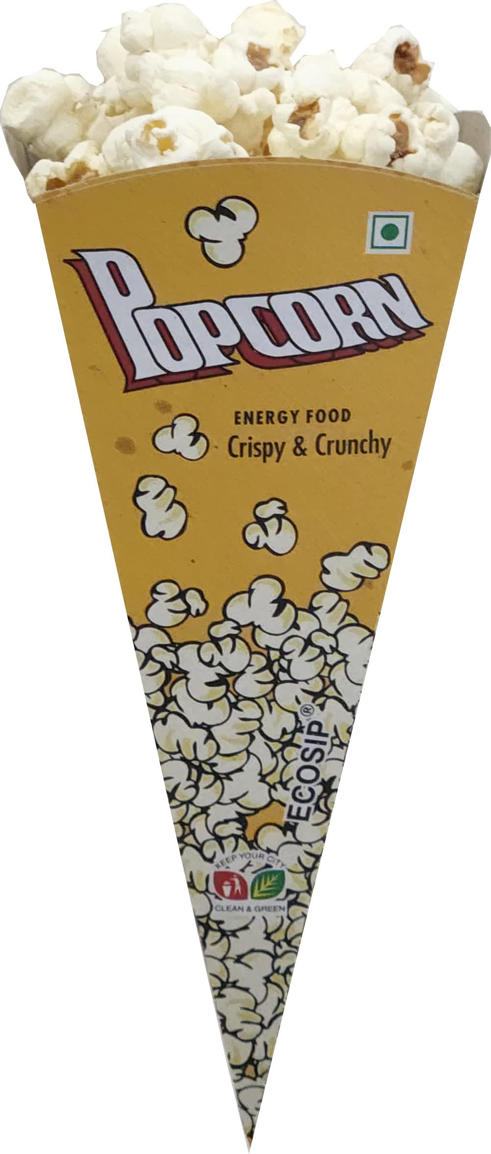 ECOSIP Popcorn Cone Popcorn keep Popcorn Tub POPCORN BOX cups Paper Basket POPCORN BASKET Popcorn Box Empty KIDS SNACKS CONTAINER Disposable paper cover pack (100PCS) PREMIUM