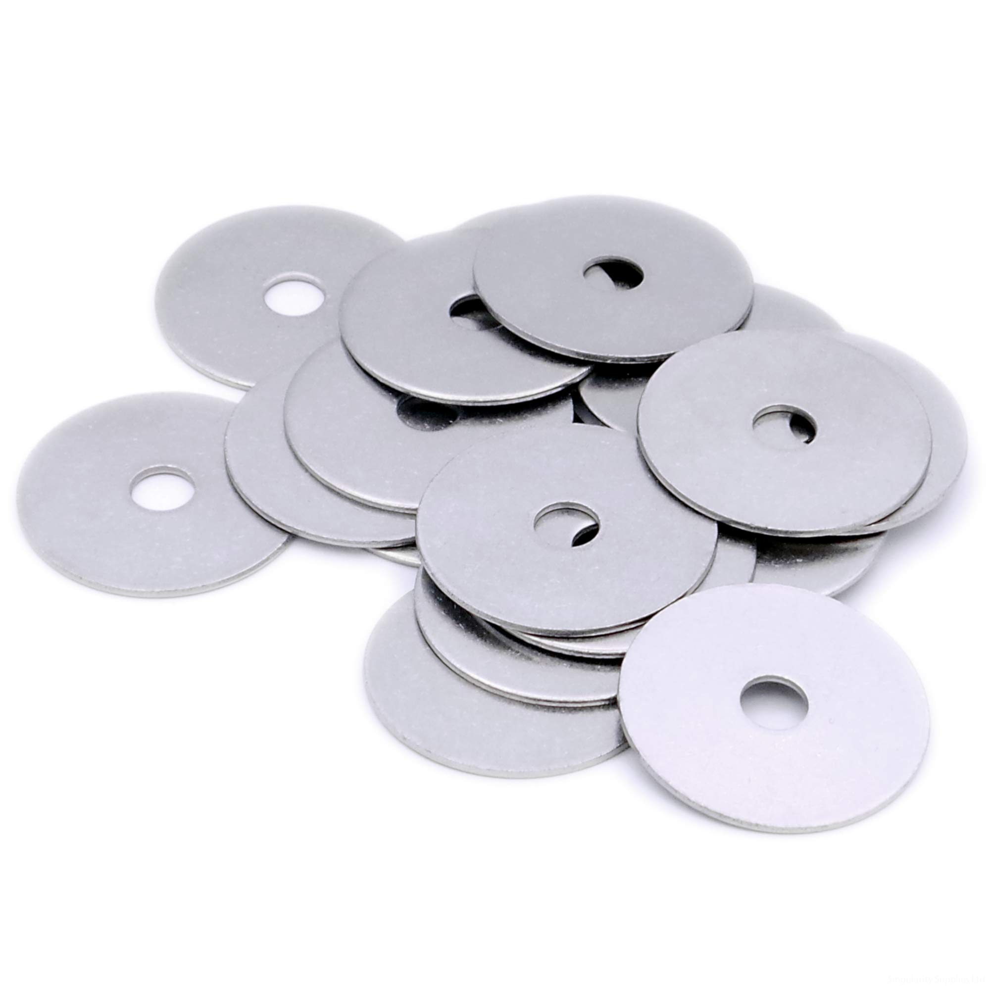 Singularity Supplies Silver M10 (10Mm X 25Mm) Flat Repair Washer (Large Od) - Stainless Steel (A2) (Pack Of 20)