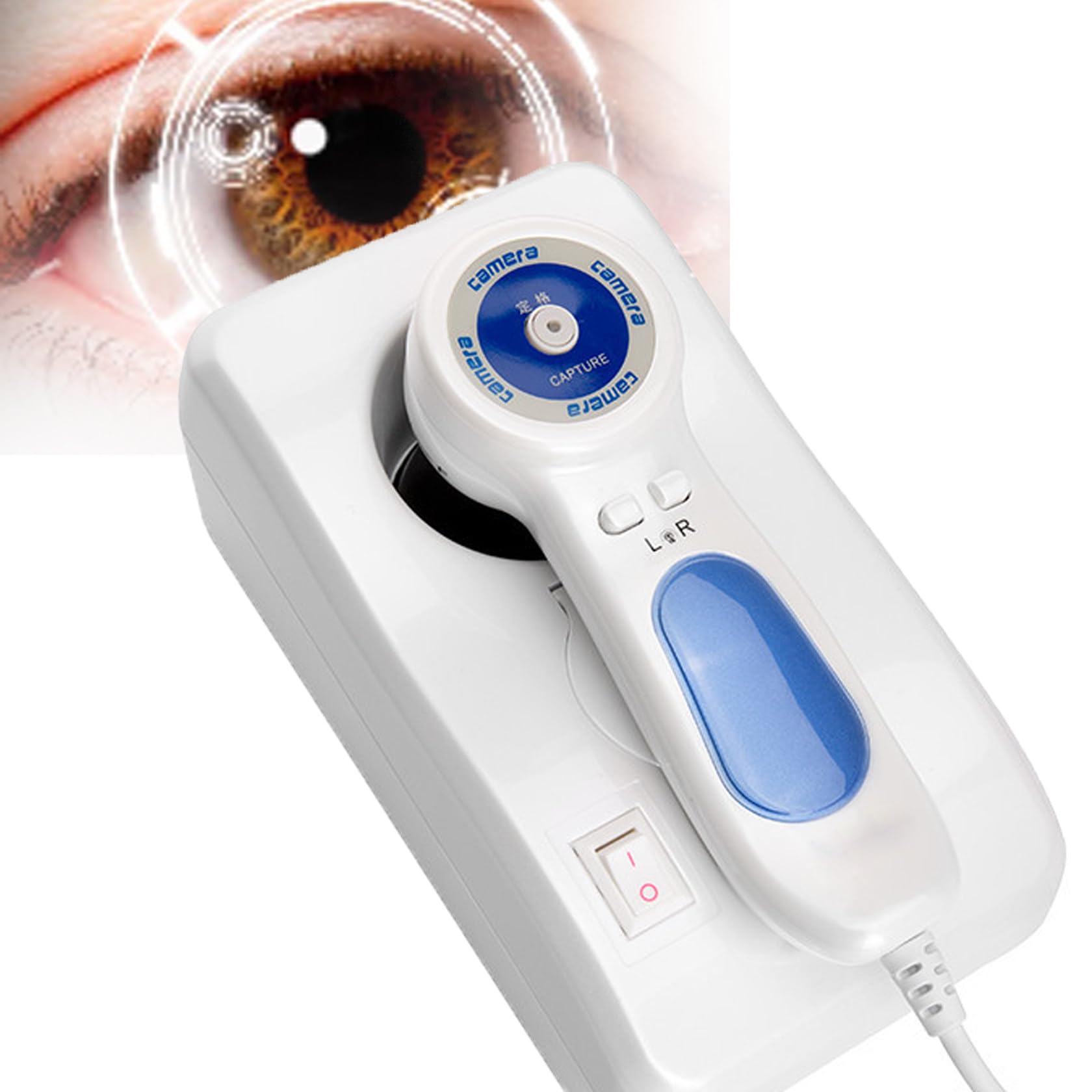 ZHIXUMM Analyseur D'Iris pour CaméRa Iridologique, Interface USB 2.0, Iriscope avec Objectif Iris 30x Et Logiciel D'Analyse, CaméRa D'Analyse Iridologique, 12 Millions De Pixels