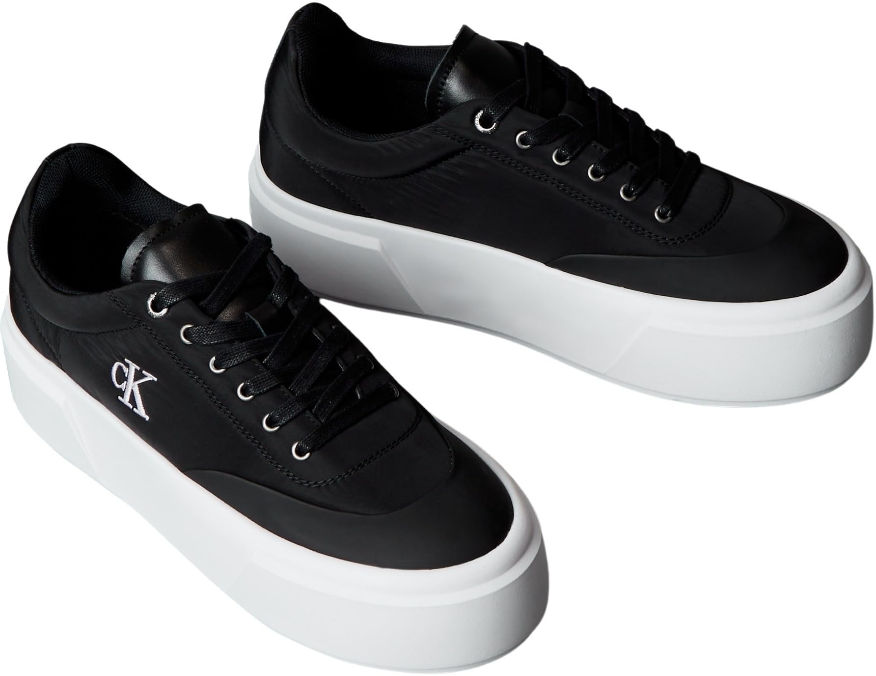Calvin Klein Flatform Lace Up Nyl Mix Yw0yw02013 Parte Superior bajaMujer