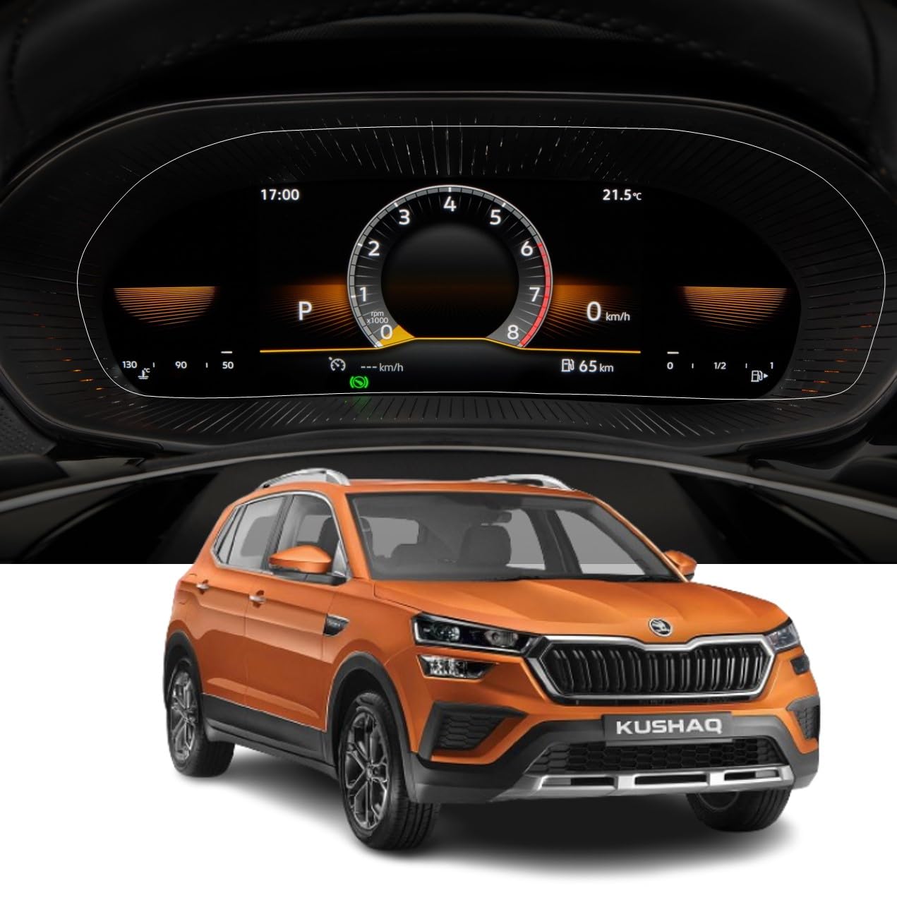 ANDEAL GUARDS SCREEN PROTECTOR FOR SKODA KUSHAQ DIGITAL INSTRUMENT CLUSTER,Car Accessories (GLOSSY FINISH) With Installation Kit (B0D3MFGQ2L) Amazon Price History, Amazon Price Tracker