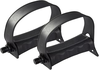 Pedales para Bicicleta estática de Interior con Correas. Rodamientos sellados para un Control excelente. Los Pedales están claramente marcados