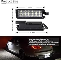 Vista 6 de D-Lumina Conjunto de lámpara LED para placa de matrícula compatible con Dodge Charger Challenger Chrysler 300 Pacifica y Compass 2015-2023