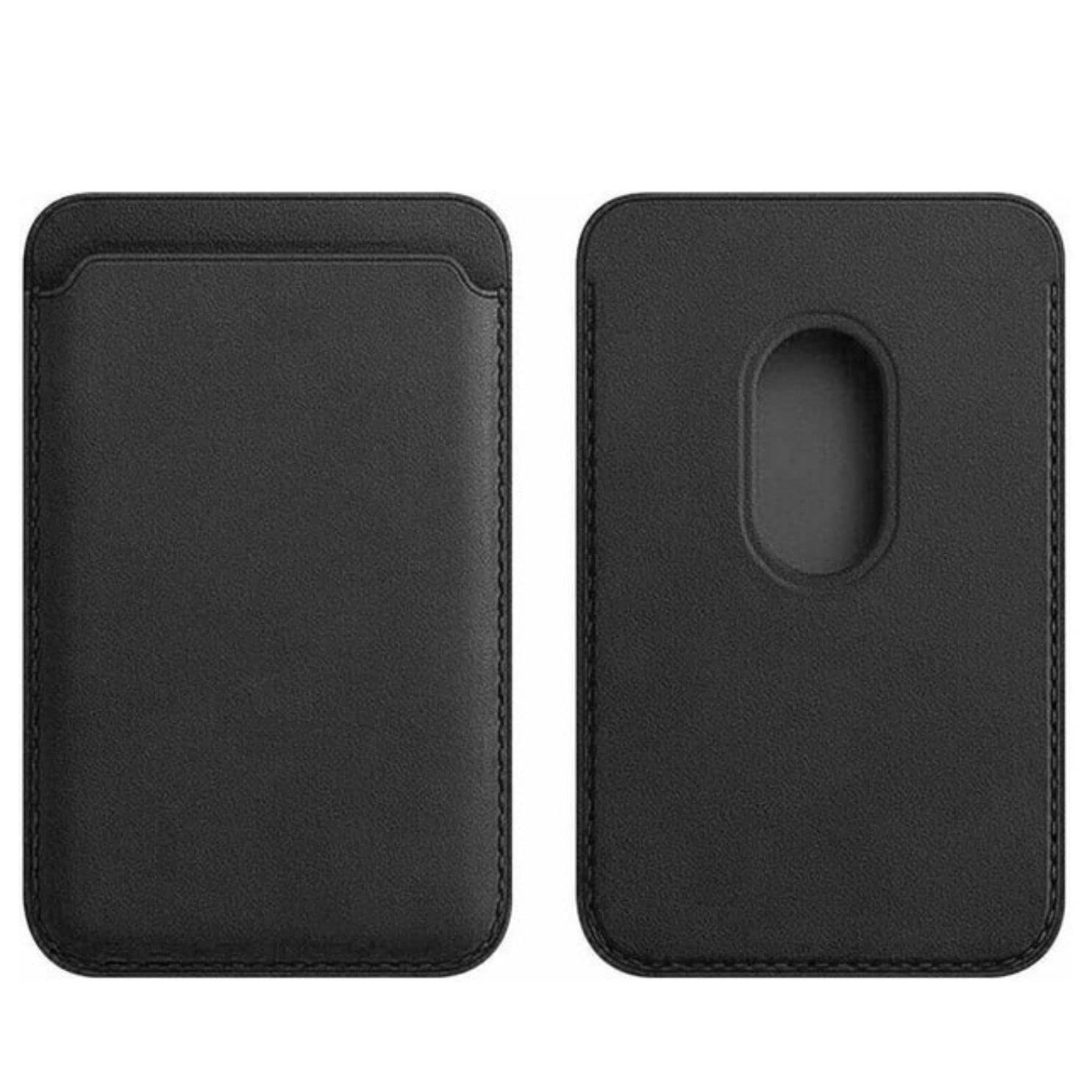 Magnetic Wallet Card Holder with Mag safe(Black) | Compatible for Apple iPhone 14 Pro Max/14 Plus/14 Pro/14/13 Pro Max/13 Pro/13/13 Mini/12 Max/12/12 Pro/12 Mini | Designed accessories for iPhone