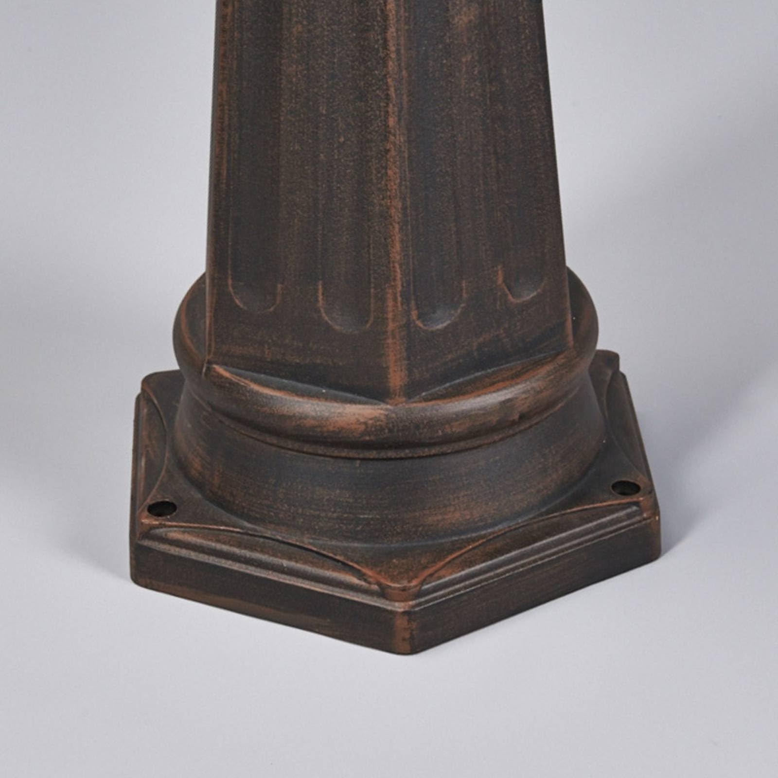 Lindby Lampione da esterni dimmerabile (Country) colore Marrone Candelabro, lampada