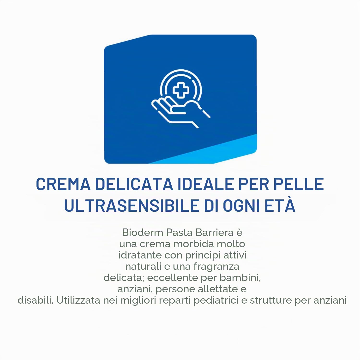 Bioderm Pasta Barriera Crema Pannolini Ossido di Zinco per Eruzioni Cutanee Irritazioni Dermatiti