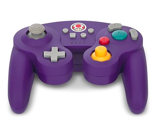 Vista 8 de PowerA GameCube Style Wireless Controller for Nintendo Switch/Switch 2 / Switch Lite/OLED Model - Toad, Officially Licensed by Nintendo