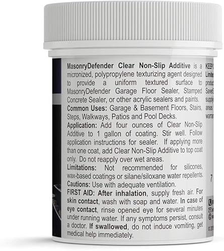 Miniatura 2 de Grano fino, aditivo de pintura antideslizante transparente para selladores y pinturas acrílicas, 4 onzas por 1 galón, aditivo de pintura