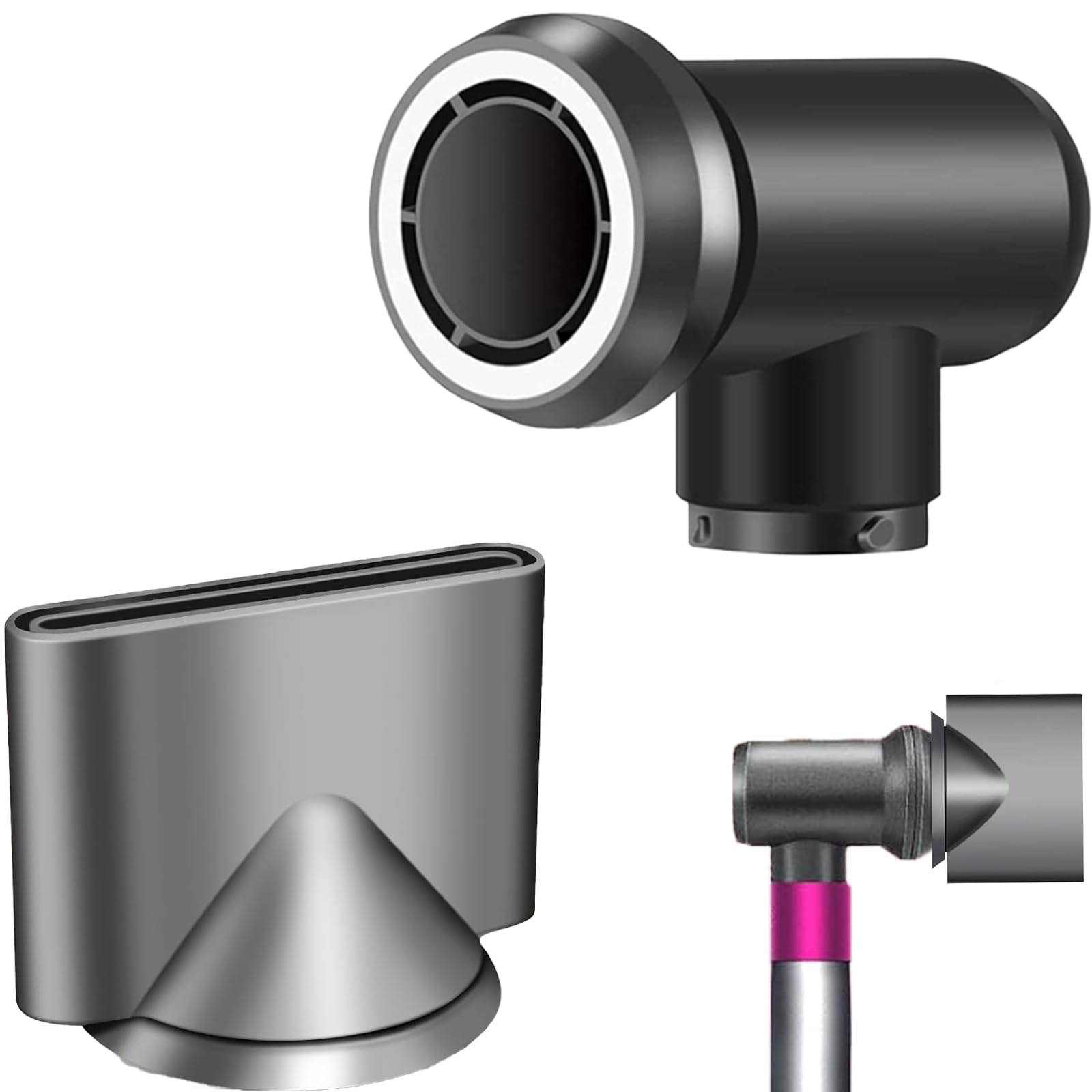 Styling Nozzle and Adaptor for Dyson for Airwrap Styler Attachment for Airwrap Styler Converting to Hair Dryer
