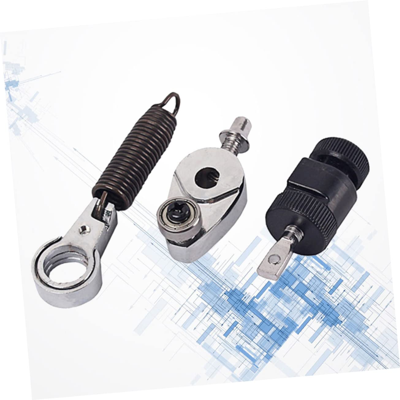 Toyvian Molla Pedale Tamburo in Metallo Tenditore Camma Resistente e Facile da Montare per Pedale Cassa Nero Set Completo