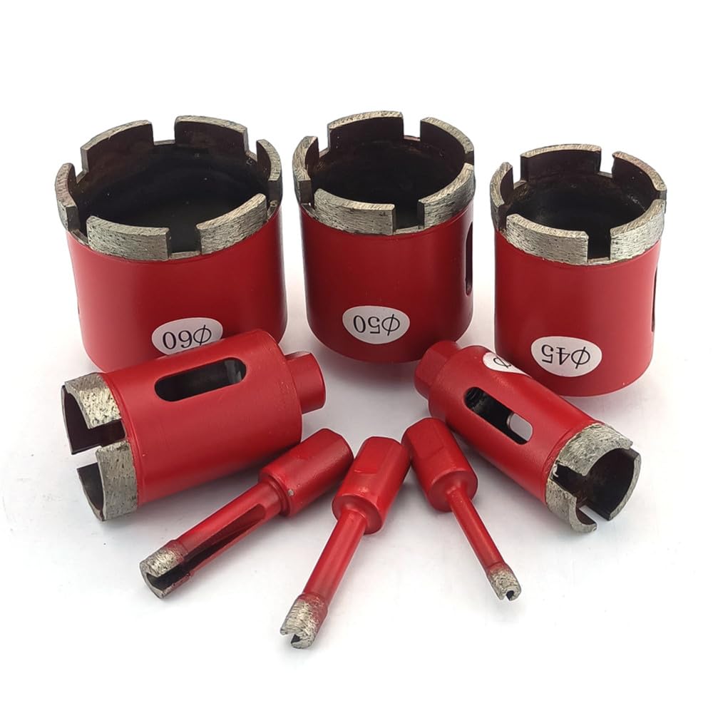 1PC 6-100mm M10 Sega a tazza diamantata Punta per nucleo di sinterizzazione Punte da trapano per marmo Granito Mattoni Piastrelle Ceramica Utensili per calcestruzzo, 55mm