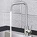 Kitchen Faucet NO.16 LOVER Commercial Utility Stainless Steel Single Handle Kitchen Sink Faucets Brushed Nickel Modern Hot And Cold For kitchen Sink Faucet And Bar/RV Kitchen Faucets