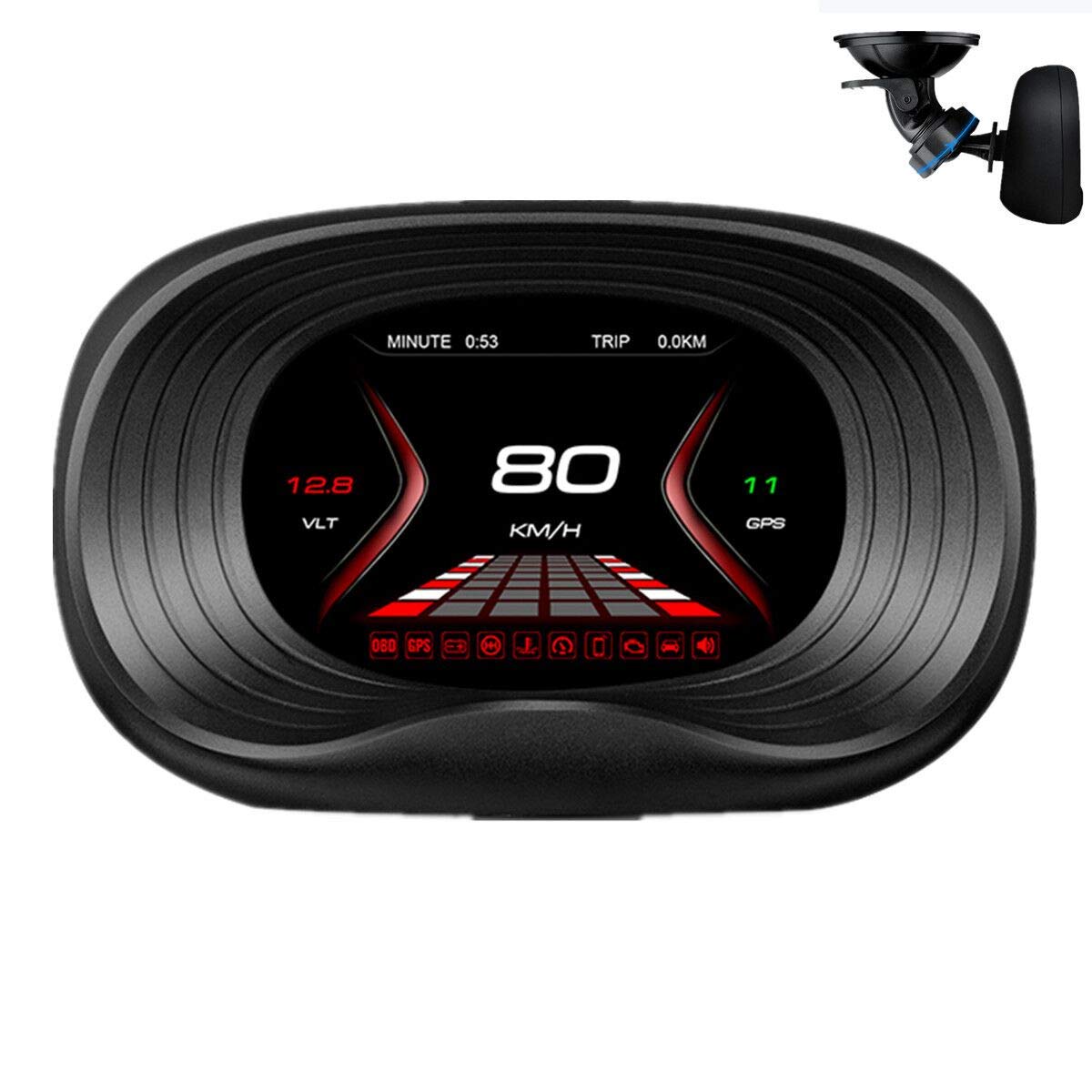 Buy ECOOLBUY P20 Navigation Version HUD Head up Display GPS/OBD2 Dual