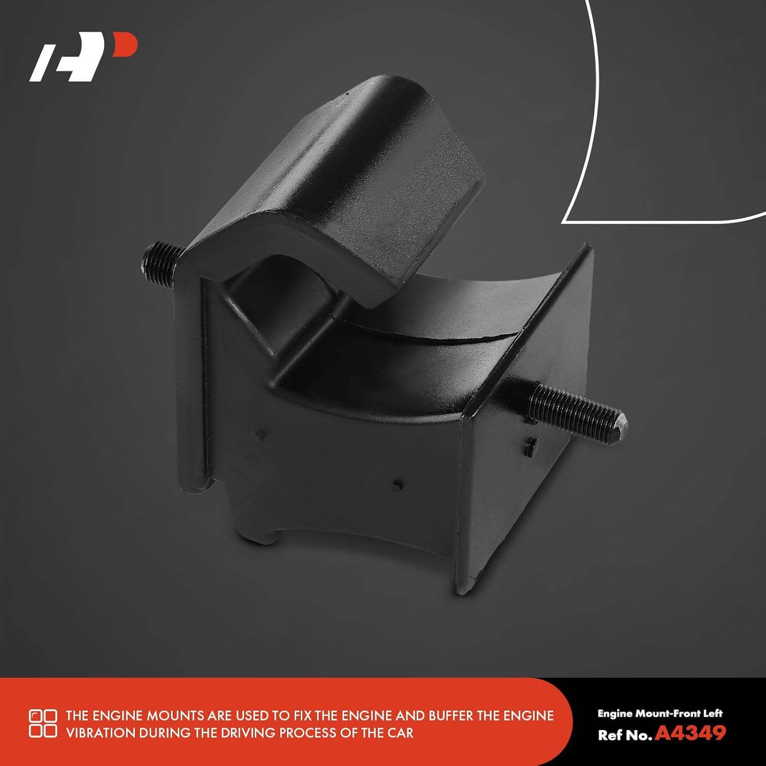 A-Premium Front Left and Right Engine Motor Mount Kit Compatible with Nissan Frontier 2005-2019, 2.5L, 2-PC Set, Replace# 112209BA0A, 11220EA00A