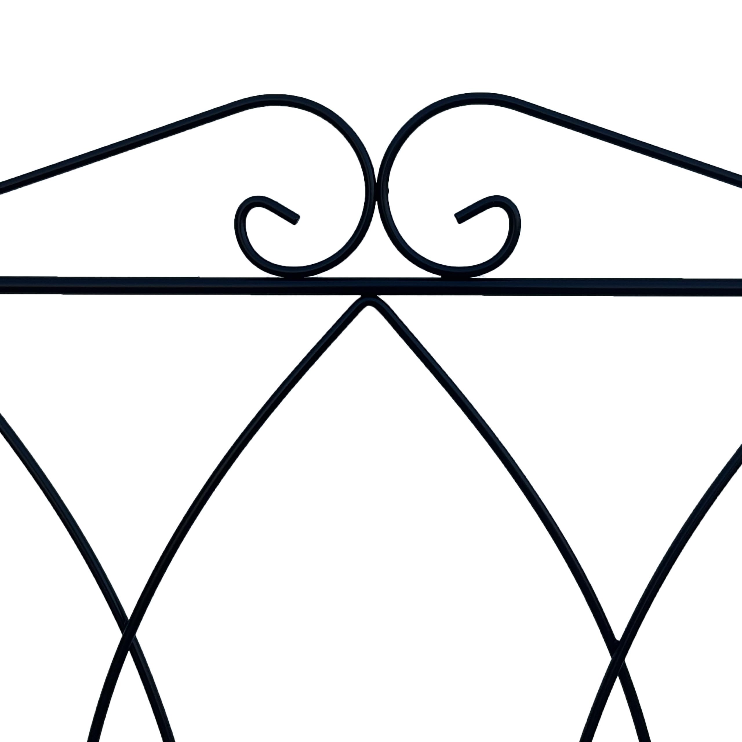 Cabecero Forja Córdoba, Cabezal para Cama, Cabecero, Cama Matrimonio e Individual, Cama De Hierro, Cabezal Forja, Cabecero Juvenil, Hecho En España (Negro, 150 cm)