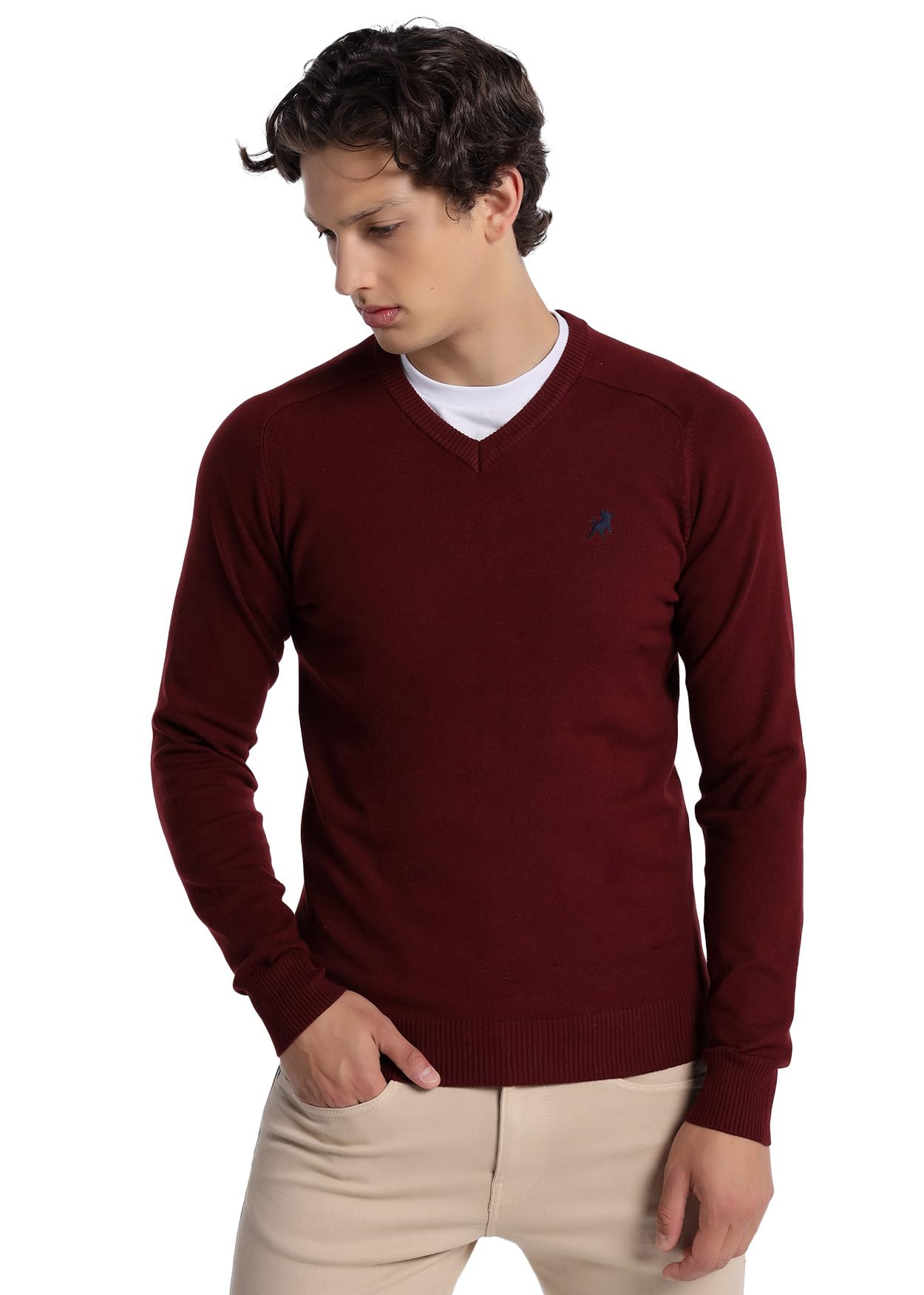 Lois Jeans - Jersey Basico con Cuello a Pico