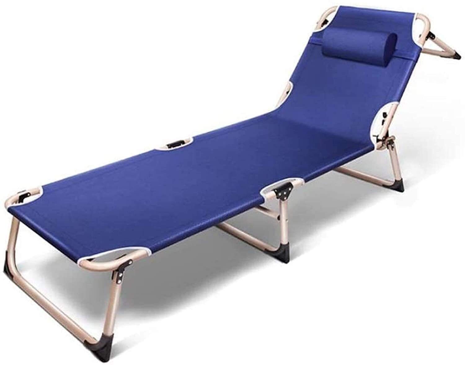 Silla plegable para acampar azul y acolchada ideal para tus días de relax en el jardín