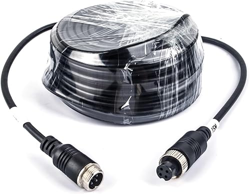Miniatura 2 de Cable de extensión de aviación de 4 pines para cámara de visión trasera CCTV, camión, remolque, autocaravana, autobús, autocaravana, vehículo,