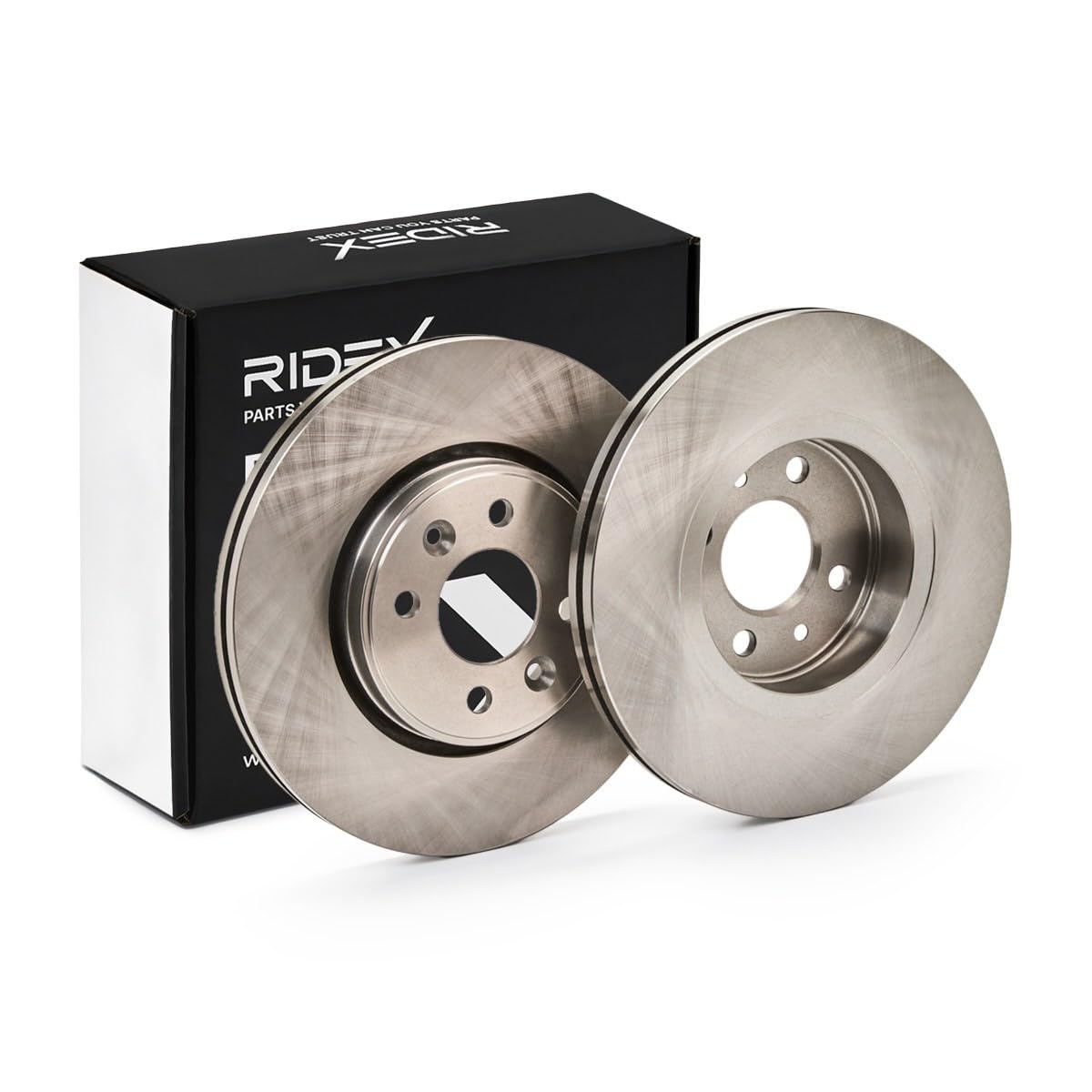 RIDEX 82B0217 2x Disque de frein Avant sans vis/boulons Compatible avec RENAULT Clio 3 3/5 portes BR0/1, CR0/1